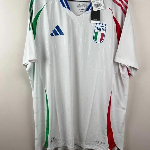 $150 Adidas Italy Soccer Jersey Mens Size Mens 2XL Authentic Away 2024 - Picture 1 of 7